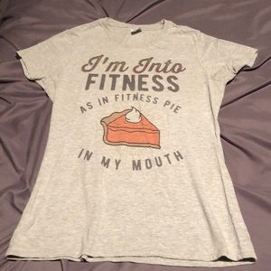 Thanksgiving shirt! Fitness Pie in my Mouth. Size Small.